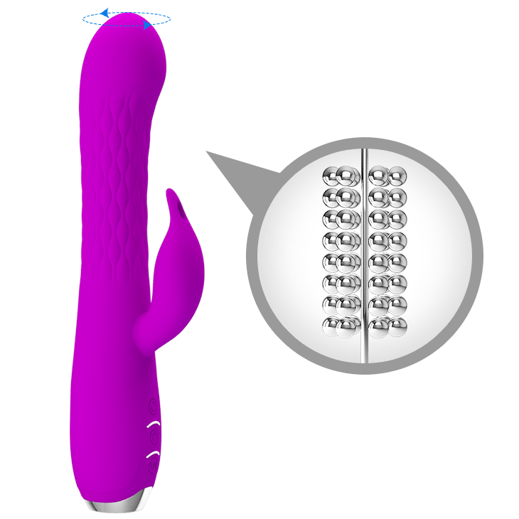PRETTY LOVE - MOLLY VIBRATOR WITH RECHARGEABLE ROTATION - 53Xshop
