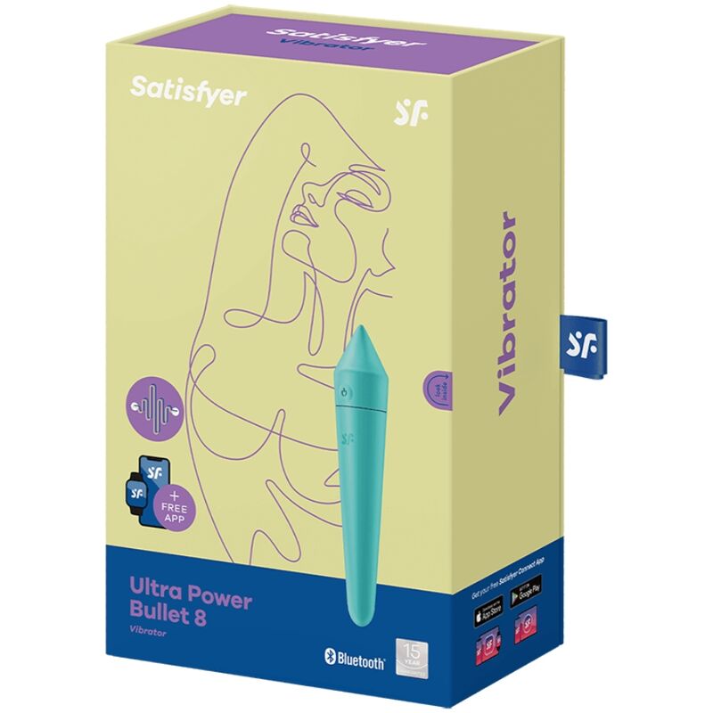 SATISFYER - ULTRA POWER BULLET 8 TURQUOISE - 53Xshop