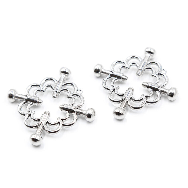 OHMAMA FETISH - METALLIC FLOWER CLIPS - 53Xshop