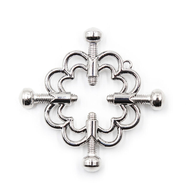 OHMAMA FETISH - METALLIC FLOWER CLIPS - 53Xshop