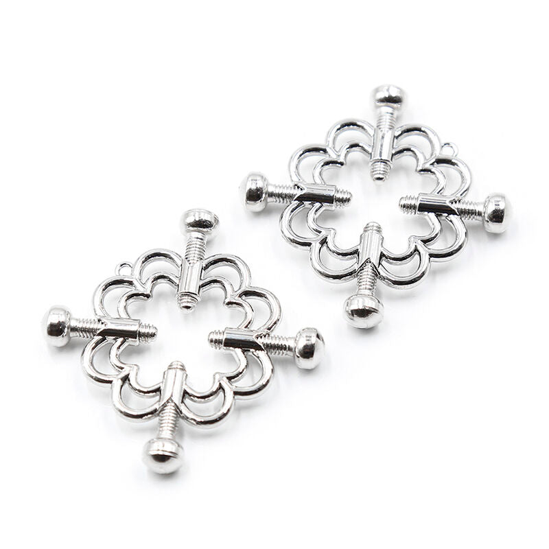 OHMAMA FETISH - METALLIC FLOWER CLIPS - 53Xshop