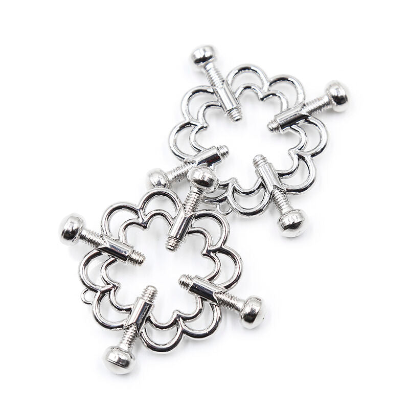 OHMAMA FETISH - METALLIC FLOWER CLIPS - 53Xshop