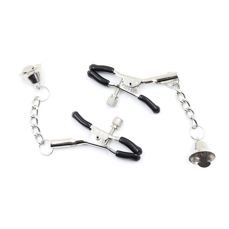 OHMAMA FETISH - NIPPLE Clamps WITH CHAIN AND BELLS - 53Xshop
