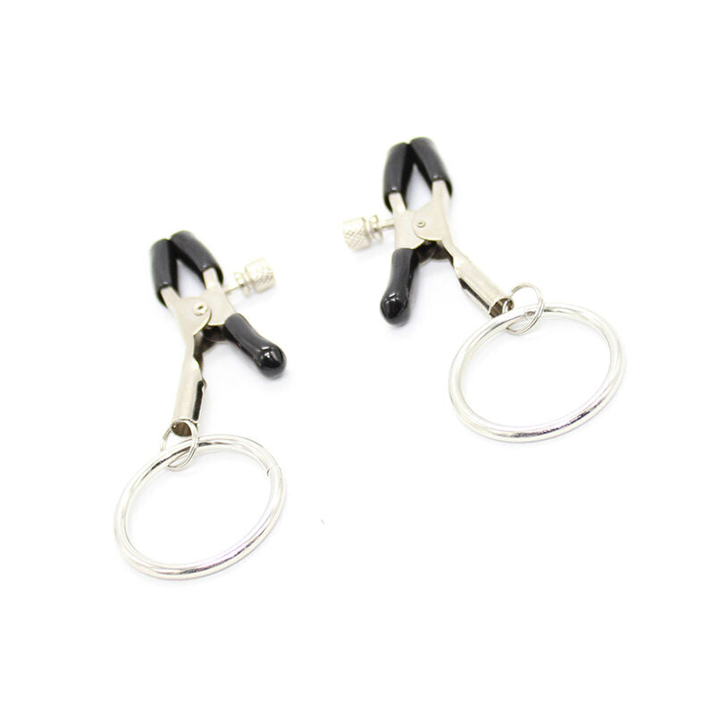 OHMAMA FETISH - NIPPLE CLAMPS WITH RINGS - 53Xshop