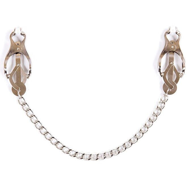 OHMAMA FETISH - METAL CLAMPS WITH CHAIN - 53Xshop