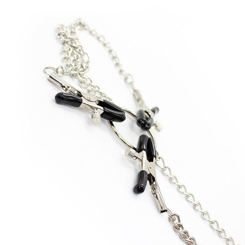 OHMAMA FETISH - 3 IN 1 METAL NIPPLE CLAMPS - 53Xshop