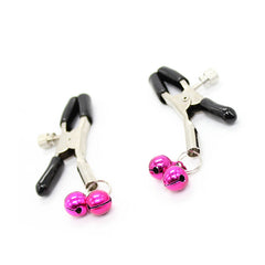 OHMAMA FETISH - NIPPLE CLAMPS WITH PINK BELL - 53Xshop