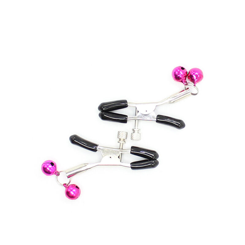 OHMAMA FETISH - NIPPLE CLAMPS WITH PINK BELL - 53Xshop