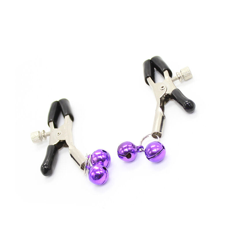 OHMAMA FETISH - NIPPLE Clamps WITH LILAC BELL - 53Xshop