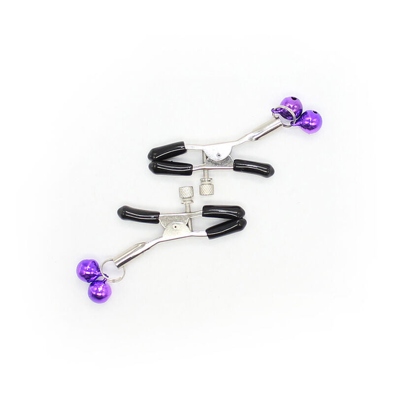 OHMAMA FETISH - NIPPLE Clamps WITH LILAC BELL - 53Xshop