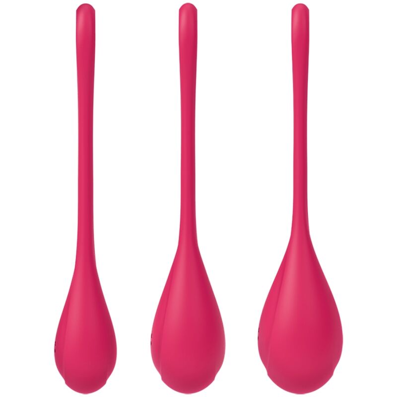 SATISFYER - YONI POWER 1 TRAINING SET RED - 53Xshop