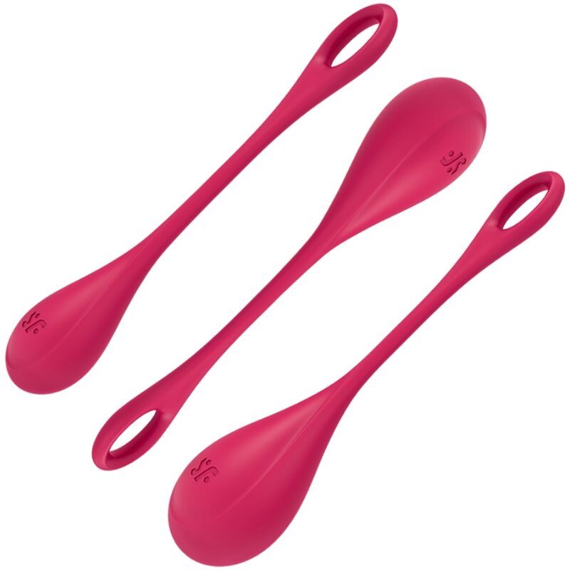 SATISFYER - YONI POWER 1 TRAINING SET RED - 53Xshop