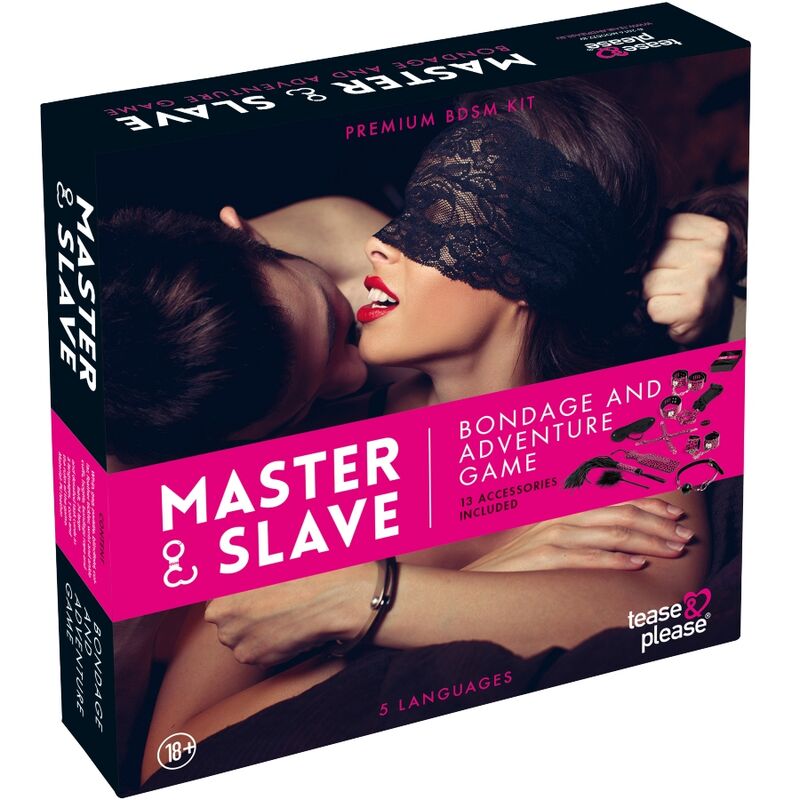 TEASE & PLEASE - SET 13 MAGENTA BONDAGE ACCESSORIES - 53Xshop