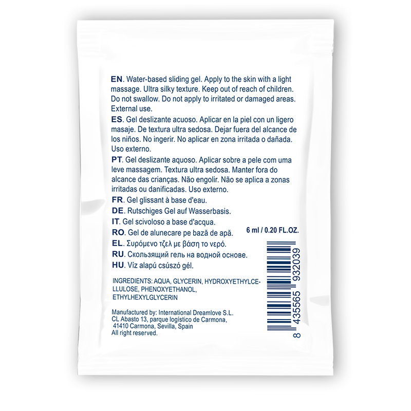 WATERFEEL - NEUTRAL WATER-BASED SLIDING GEL 6 ML - 53Xshop