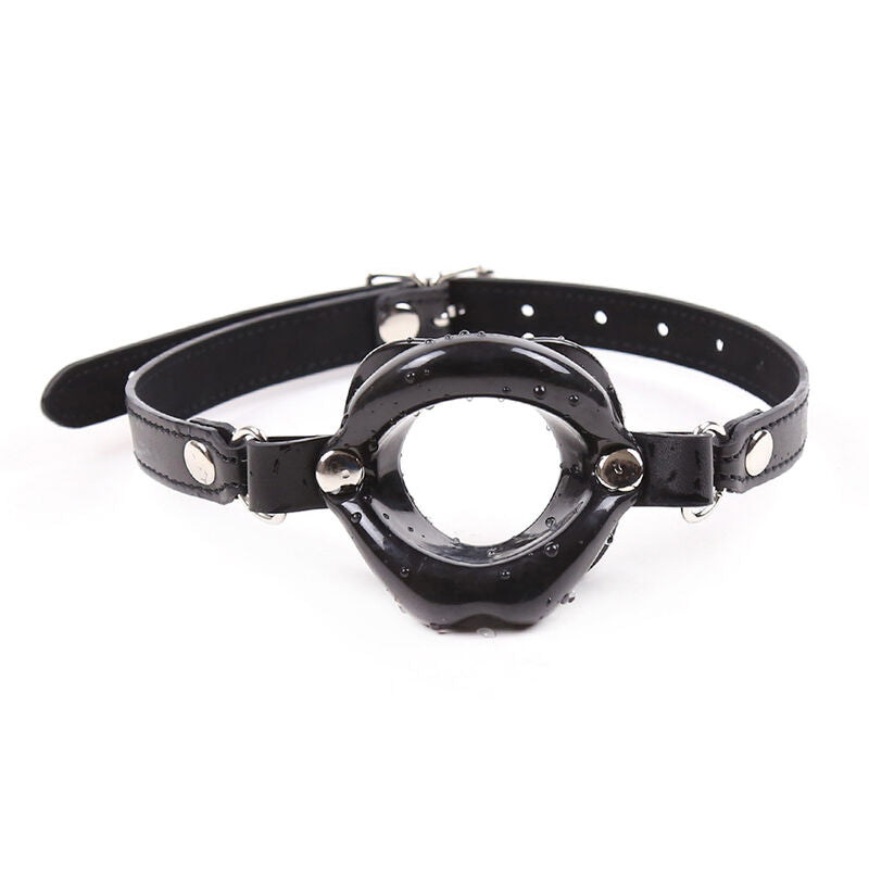 OHMAMA FETISH - BLACK LIP GAG WITH STRAP