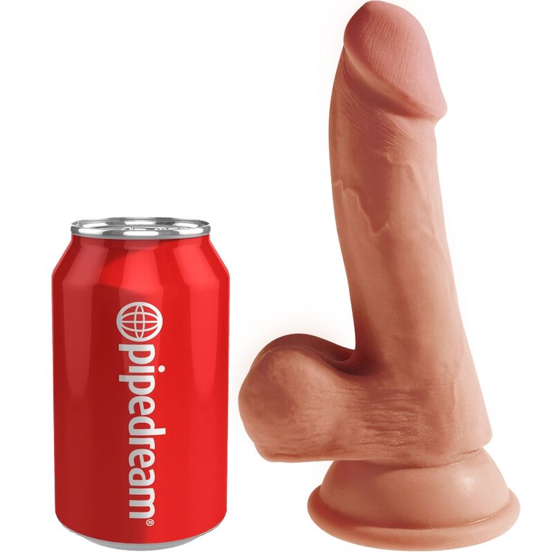 KING COCK - PLUS GODE 3D AVEC COUILLES 17 CM