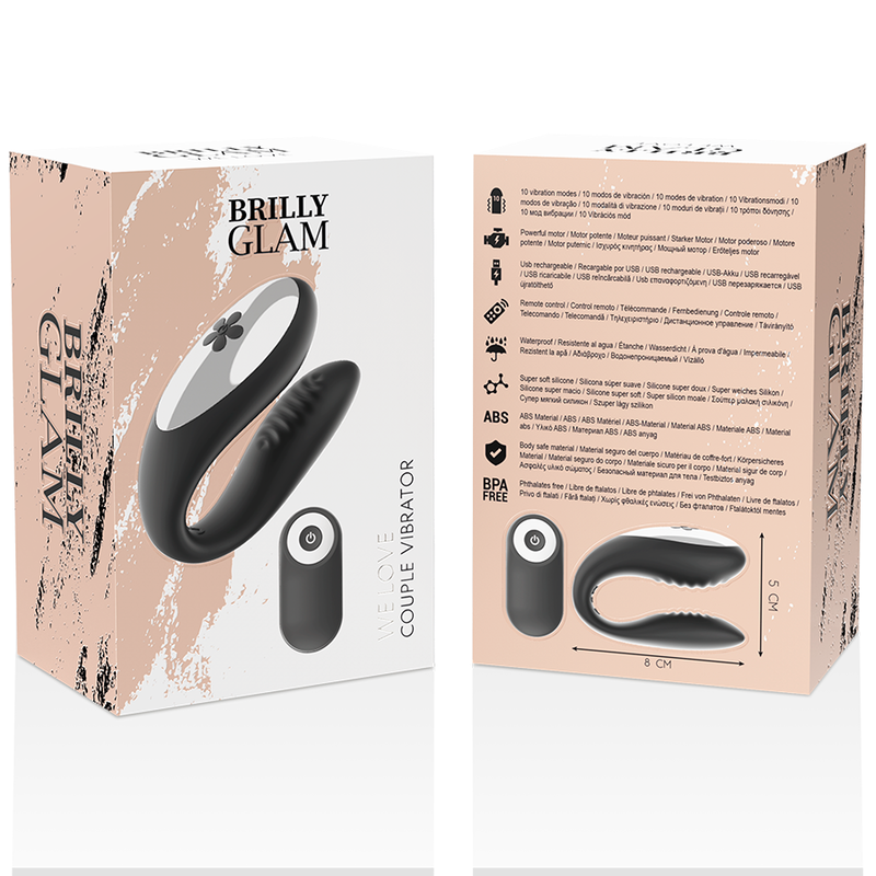 BRILLY GLAM - WE LOVE  FOR PARTNERS BLACK REMOTE CONTROL - 53Xshop