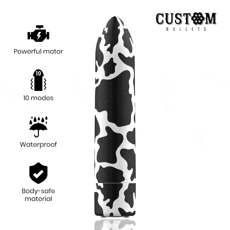 CUSTOM BULLETS - RECHARGEABLE COW MAGNETIC 10 INTENSITIES - 53Xshop