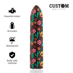 CUSTOM BULLETS - RECHARGEABLE SKULL MAGNETIC BULLET 10 INTENSITIES - 53Xshop