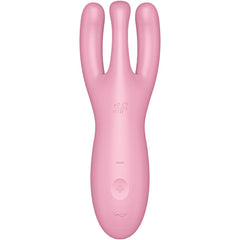 SATISFYER - APPLICATION VIBRATEUR THREESOME 4 ROSE