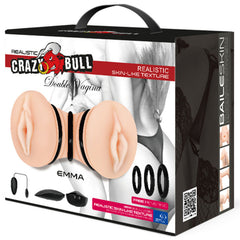 CRAZY BULL - EMMA REALISTIC DOUBLE VAGINA MASTURBATOR - 53Xshop