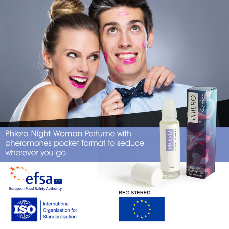 500 COSMETICS - PHIERO NIGHT WOMAN. PERFUME WITH PHEROMONES IN ROLL-ON FORMAT FOR WOMEN - 53Xshop