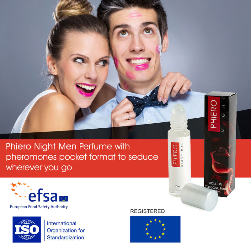500 COSMETICS - PHIERO NIGHT MAN PERFUME PHEROMONES FOR MEN WITH ROLL-ON - 53Xshop
