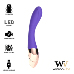 WOMANVIBE - SUNNY SILICONE RECHARGEABLE VIBRATOR - 53Xshop