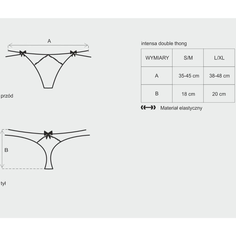 OBSESSIVE - INTENSA DOUBLE THONG S/M - 53Xshop