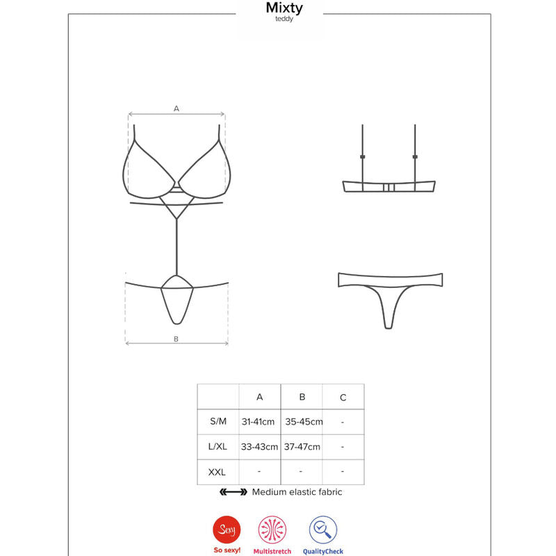 OBSESSIVE - MIXTY TEDDY S/M - 53Xshop