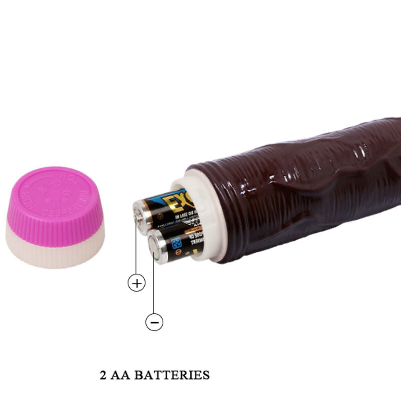 BAILE - WAVES OF PLEASURE VIBRATOR 23 CM BROWN - 53Xshop