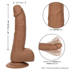 CALEXOTICS - CLOUS SILICONE 15,24 CM MARRON