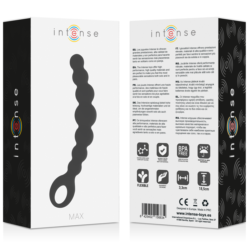 INTENSE - ANAL BEADS MAX BLACK - 53Xshop