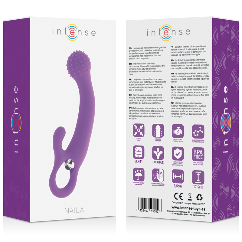 INTENSE - NAILA VIBRATING SILICONE LILAC - 53Xshop