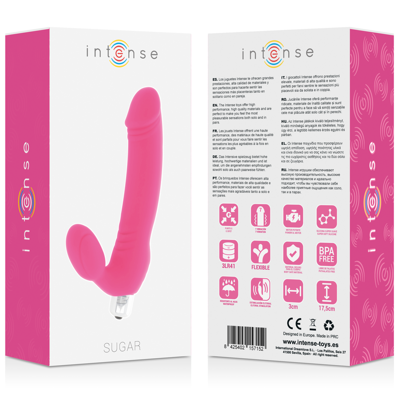 INTENSE - SUGAR SEVEN SPEEDS SILICONE FUSHSIA - 53Xshop