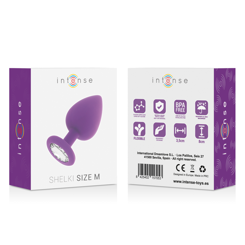 INTENSE - SHELKI M ANAL PLUG LILAC - 53Xshop