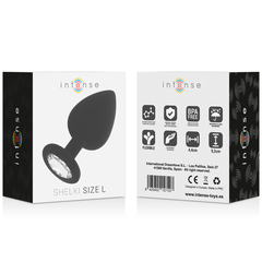 INTENSE - SHELKI L ANAL PLUG BLACK - 53Xshop