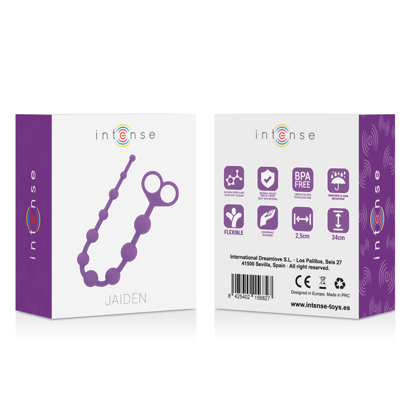 INTENSE - JAIDEN ANAL BEADS LILAC - 53Xshop
