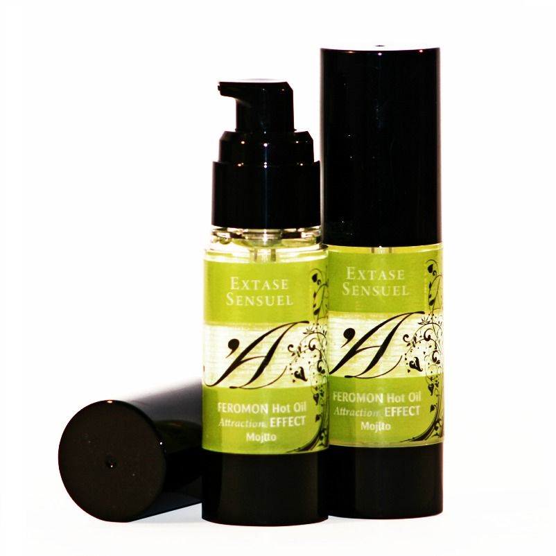 EXTASE SENSUAL - HEAT EFFECT MASSAGE OIL WITH MOJITO PHEROMONES 30 ML - 53Xshop
