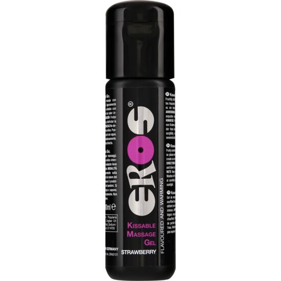 EROS - KISSABLE MASSAGE GEL WARMING STRAWBERRY 100 ML - 53Xshop