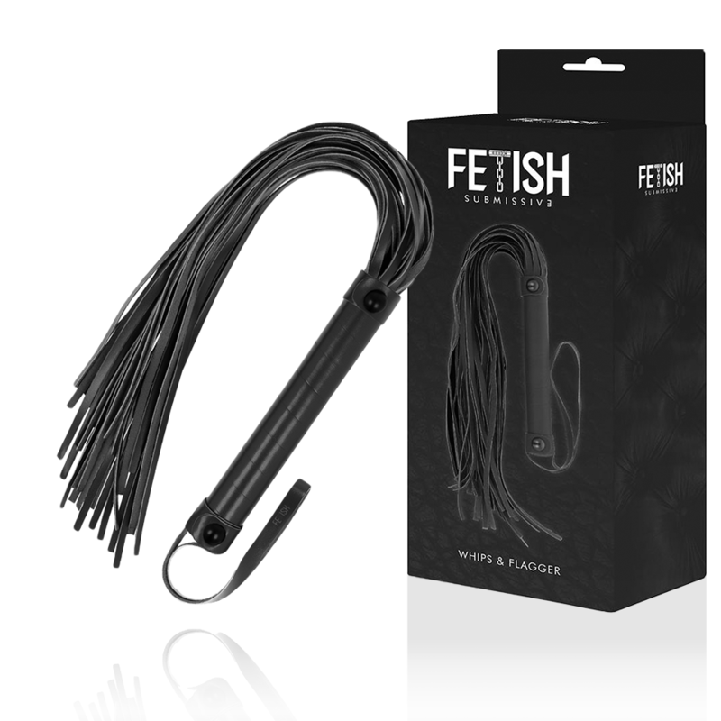 FETISH SUBMISSIVE - VEGAN LEATHER WHIP - 53Xshop