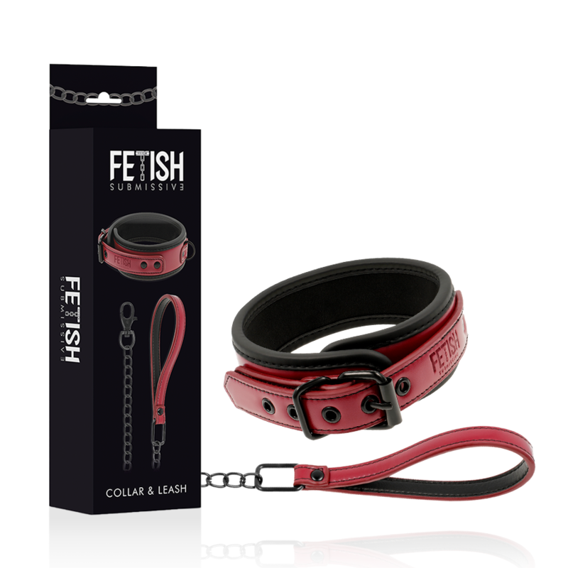 FETISH SUBMISSIVE DARK ROOM - NEOPRENE LINING CHAIN NECKLACE - 53Xshop