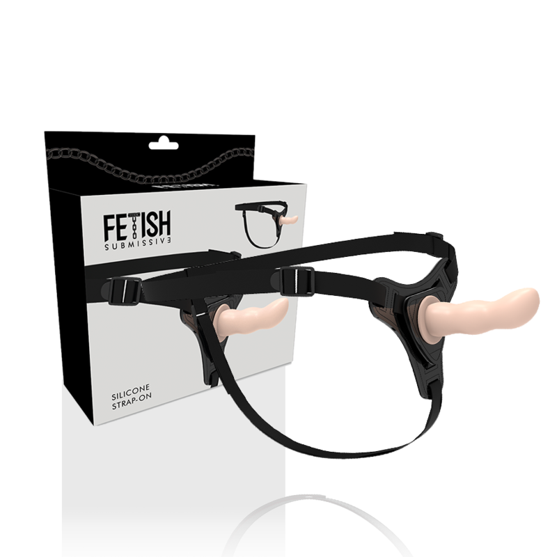 FETISH SUBMISSIVE HARNESS - FLESH SILICONE G-SPOT 12.5 CM - 53Xshop