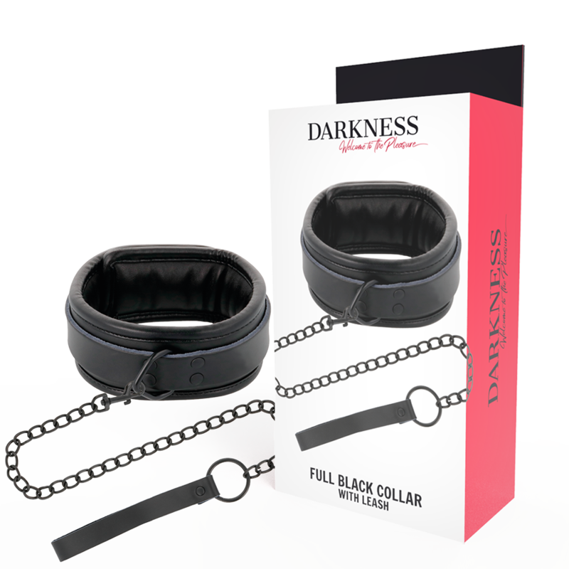 DARKNESS - BLACK NECKLACE WITH CHAIN - 53Xshop