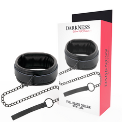 DARKNESS - BLACK NECKLACE WITH CHAIN - 53Xshop