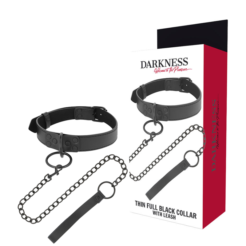 DARKNESS - BLACK NECKLACE WITH CHAIN - 53Xshop