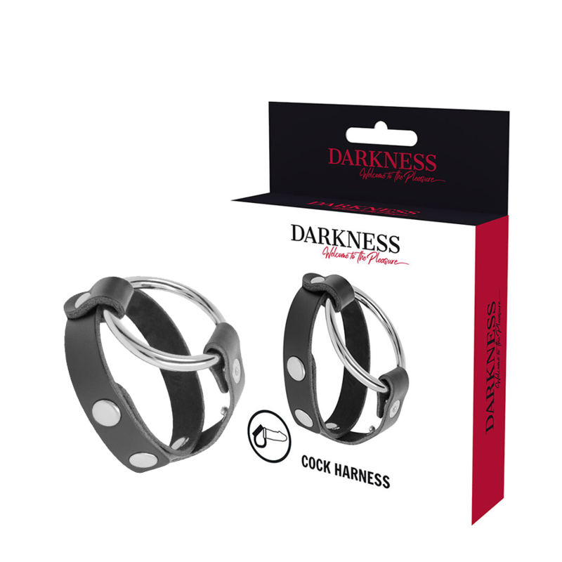 DARKNESS - BDSM COCK AND TESTICLE RING - 53Xshop