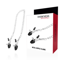 DARKNESS - ADJUSTABLE NIPPLE CLAMPS METAL - 53Xshop