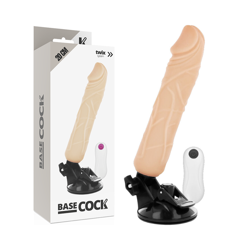 BASECOCK - REALISTIC VIBRATOR REMOTE CONTROL FLESH 20 CM -O- 4 CM - 53Xshop
