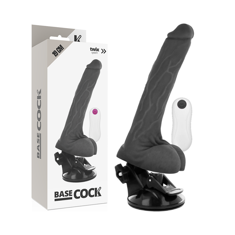 BASECOCK - REALISTIC VIBRATOR REMOTE CONTROL FLESH 19 CM -O- 4 CM - 53Xshop